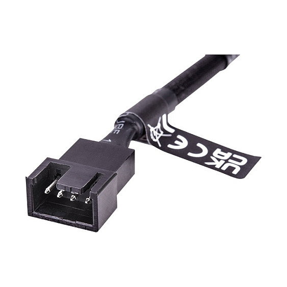 Thermaltake Tt Mod PWM Fan 4 Pin Y-Cable AC-060-CO1OTN-F1, 0.11 m, Negro, Pack de 3