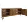 DKD Home Decor Buffet de Acacia Marrón ONDULADO ACACIA