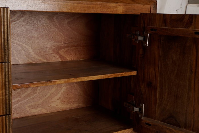 DKD Home Decor Buffet Colonial Marrón Negro 178 x 77 x 40 cm