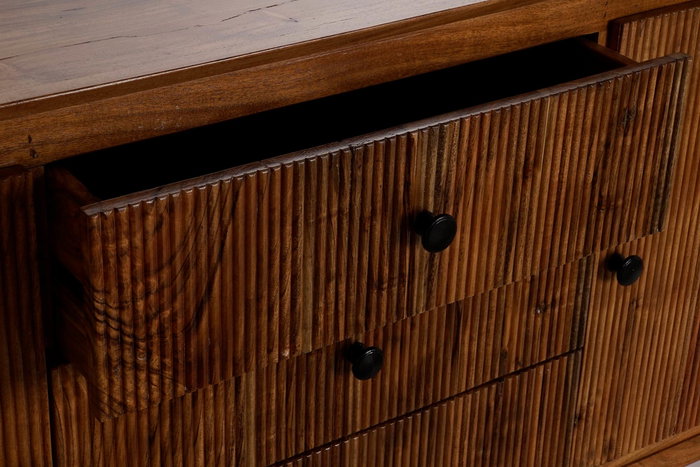 DKD Home Decor Buffet Colonial Marrón Negro 178 x 77 x 40 cm