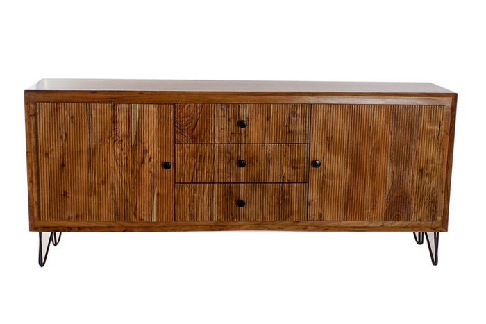 DKD Home Decor Buffet Colonial Marrón Negro 178 x 77 x 40 cm