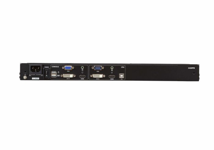Aten CL3800 Ultra Short Depth Dual Rail WideScreen LCD Console (USB, HDMI / DVI / VGA)