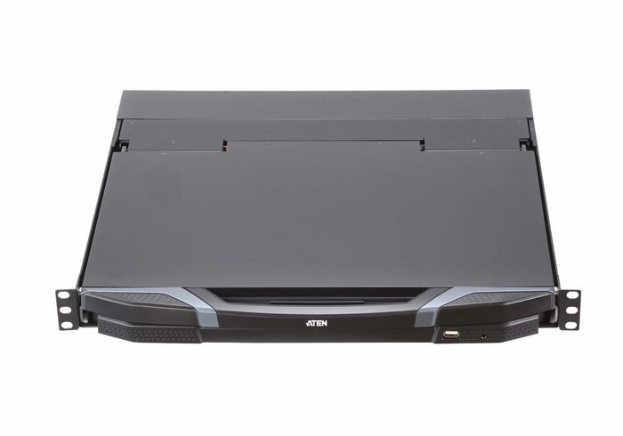Aten CL3800 Ultra Short Depth Dual Rail WideScreen LCD Console (USB, HDMI / DVI / VGA)