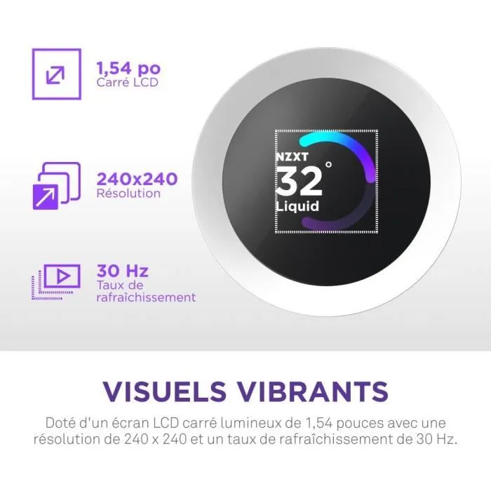Nzxt RL-KR360-W2 Kraken Plus 360 RGB Refrigeración Líquida con Pantalla Personalizable de 1,54" y Ventiladores RGB - Blanco Nzxt RL-KR360-W2 Kraken Plus 360 RGB Refrigeración Líquida con Pantalla Personalizable de 1,54" y Ventiladores RGB - Blanco