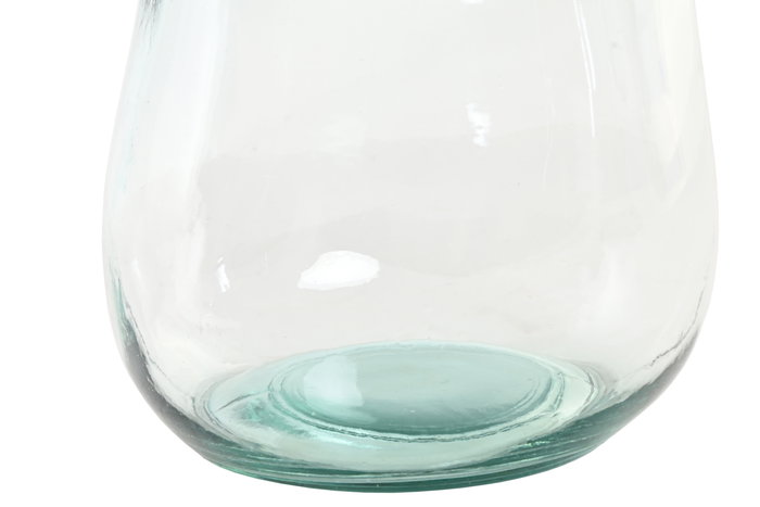 DKD Home Decor Jarrón Transparente Cristal Reciclado Orgánico 22 x 51 x 22 cm