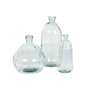 DKD Home Decor Jarrón de Cristal Reciclado Orgánico 10L Transparente