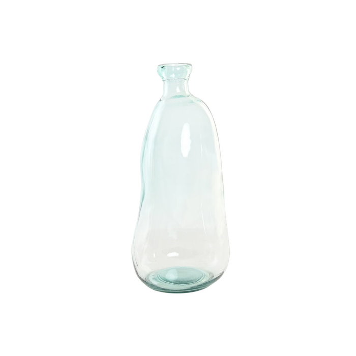 DKD Home Decor Jarrón de Cristal Reciclado Orgánico 10L Transparente