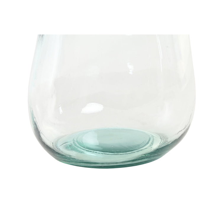 DKD Home Decor Jarrón de Cristal Reciclado Orgánico 10L Transparente