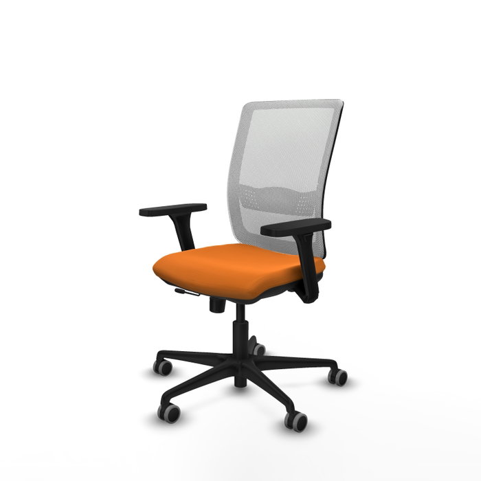 PIQUERAS Y CRESPO Silla de oficina Haches Naranja y Blanco