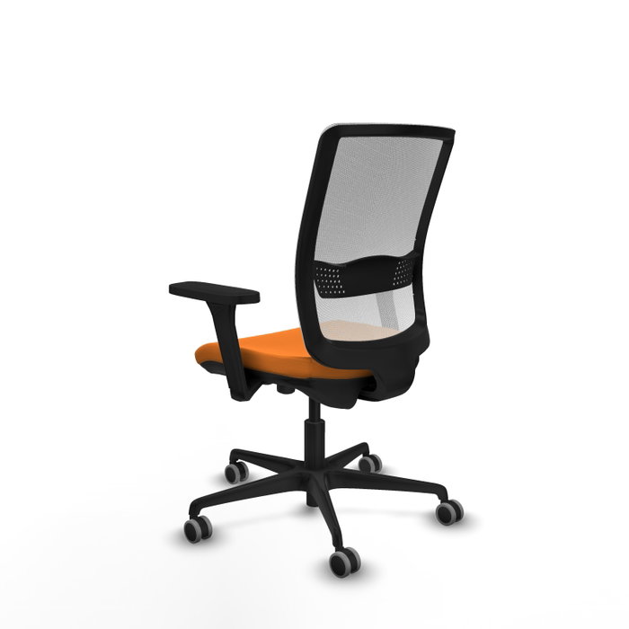 PIQUERAS Y CRESPO Silla de oficina Haches Naranja y Blanco