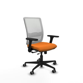 PIQUERAS Y CRESPO Silla de oficina Haches Naranja y Blanco
