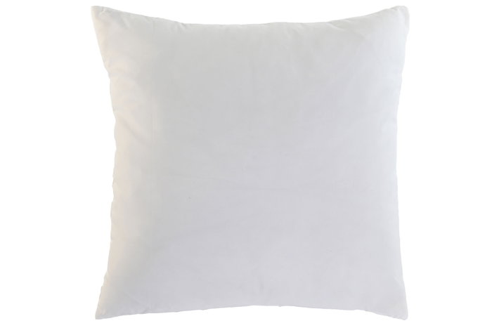 DKD Home Decor Cojín Blanco Bordado de Poliéster 45x45x45 cm DKD Home Decor Cojín Blanco Bordado de Poliéster 45x45x45 cm