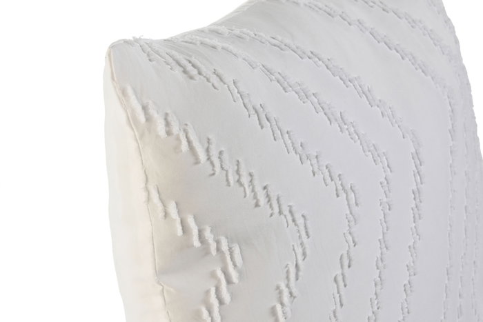 DKD Home Decor Cojín Blanco Bordado de Poliéster 45x45x45 cm DKD Home Decor Cojín Blanco Bordado de Poliéster 45x45x45 cm