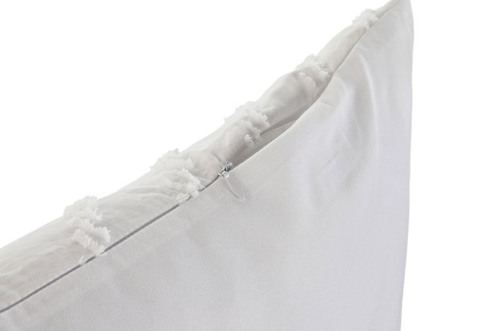 DKD Home Decor Cojín Blanco Bordado de Poliéster 45x45x45 cm DKD Home Decor Cojín Blanco Bordado de Poliéster 45x45x45 cm