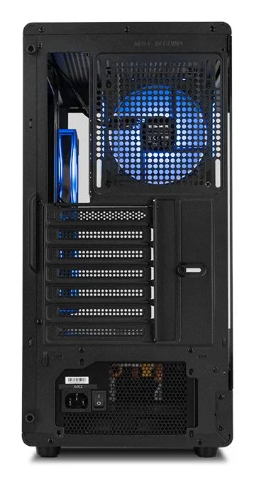 NOX Hummer Signal NXHUMMERSIGNALBK Caja Semitorre Midi Tower PC Negro con Cristal Templado Frameless, Zona ARGB Frontal, USB Tipo-C, Soporta GPU de 420mm