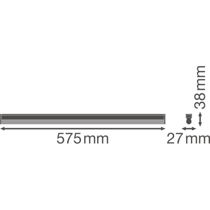 Ledvance Luminaria LED lineal Compact 10W 1000Lm 4000K 140º IP20 Ledvance Luminaria LED lineal Compact 10W 1000Lm 4000K 140º IP20