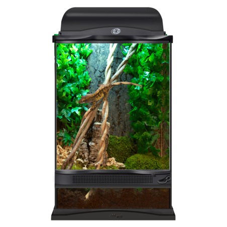 ZooMed Terrario Zoomed NT-40 40 Lts. 30x30x45 cm con Ventilación Frontal y Malla Superior de Acero Inoxidable