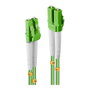 Lindy Cable de fibra óptica OM5 20 m LC/LC Verde