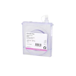 Kruuse Sutura Cassette PGA 3-0 15 M, 1 Unidad - Violeta para Cirugía Subcutánea y Tejidos Blandos
