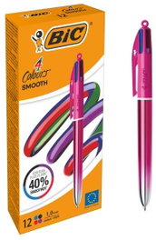 BIC Smooth Gradient Rosa 4 Colores 1mm Pack de 12