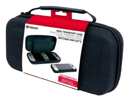 NACON Funda Protectora Rígida para Nintendo Switch y Switch 2, Negra NACON Funda Protectora Rígida para Nintendo Switch y Switch 2, Negra