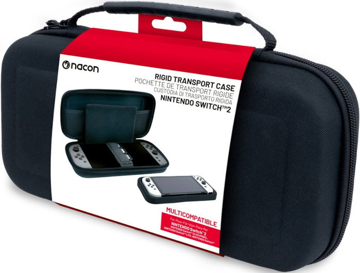 NACON Funda Protectora Rígida para Nintendo Switch y Switch 2, Negra NACON Funda Protectora Rígida para Nintendo Switch y Switch 2, Negra