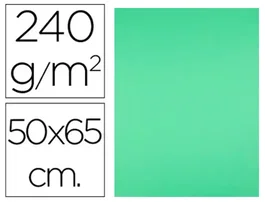 Liderpapel Cartulina Verde Pistacho 50x65 cm 240g/m2 (25 hojas)