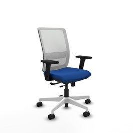PIQUERAS Y CRESPO Silla de oficina Haches Azul y Blanco