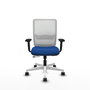 PIQUERAS Y CRESPO Silla de oficina Haches Azul y Blanco