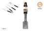 Masterchef Set 3 Utensilios Barbacoa para Cocinar al Aire Libre con Mango Largo y Diseño Robusto (12 Cajas)