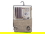 Giftdecor Cortina 140 x 260 cm con 8 Anillas, Beige, Poliéster (Set de 6)