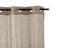 Giftdecor Cortina 140 x 260 cm con 8 Anillas, Beige, Poliéster (Set de 6)
