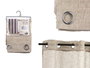 Giftdecor Cortina 140 x 260 cm con 8 Anillas, Beige, Poliéster (Set de 6)