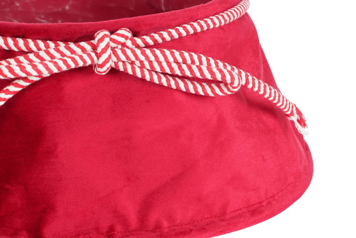 DKD Home Decor Base para Árbol Rojo 46 x 18 x 46 cm (4 Unidades) Poliester