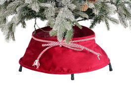 DKD Home Decor Base para Árbol Rojo 46 x 18 x 46 cm (4 Unidades) Poliester