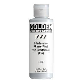 Golden Colores Acrílicos Fluidos Verde Interferencia (Fino) 118 ml