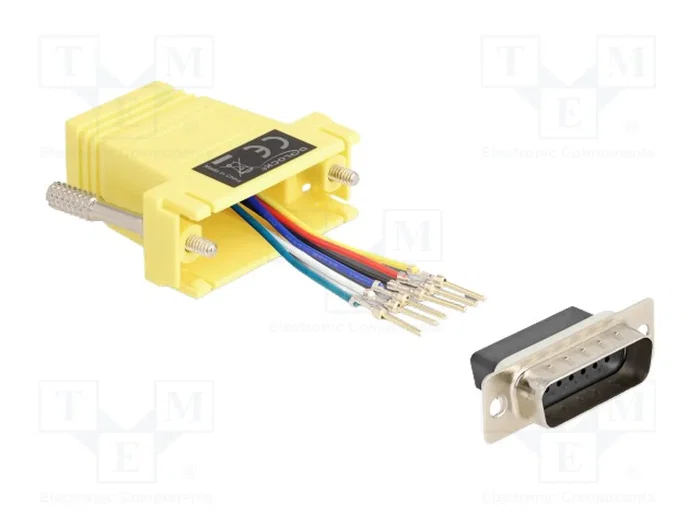 DeLOCK 67086 Adaptador D-Sub 15 Macho a RJ12 Hembra Amarillo DeLOCK 67086 Adaptador D-Sub 15 Macho a RJ12 Hembra Amarillo