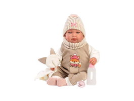 Llorens Muñeca Tina Recién Nacida 44 cm Llorona Cuerpo de Tela con Sonido