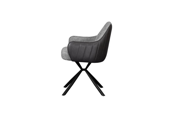 DKD Home Decor Silla de Poliéster y PU Gris DKD Home Decor Silla de Poliéster y PU Gris
