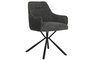 DKD Home Decor Silla de Poliéster y PU Gris