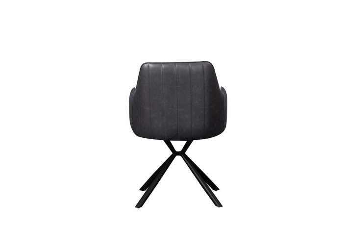 DKD Home Decor Silla de Poliéster y PU Gris DKD Home Decor Silla de Poliéster y PU Gris