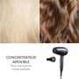 Secador de pelo Severin HT 0159 de viaje compacto, 1600W, negro con mango plegable, difusor y concentrador