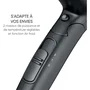 Secador de pelo Severin HT 0159 de viaje compacto, 1600W, negro con mango plegable, difusor y concentrador