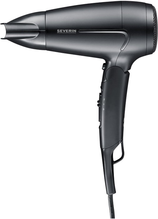 Severin HT 0159 Secador de pelo de viaje compacto, Negro