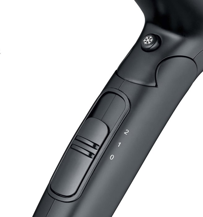 Severin HT 0159 Secador de pelo de viaje compacto, Negro