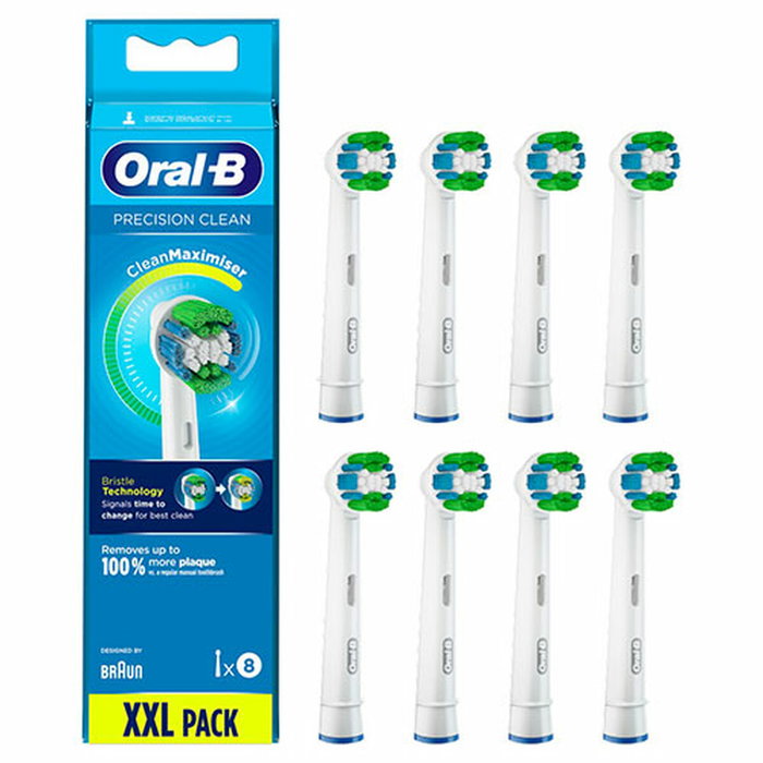 Oral-B Precision Clean CleanMaximiser Pack de 8 Cabezales de Recambio Blanco Oral-B Precision Clean CleanMaximiser Pack de 8 Cabezales de Recambio Blanco