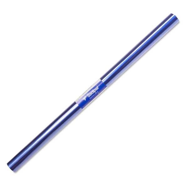 Sadipal Papel Metalizado Azul Brillo Rollo de 0,5 x 10 m