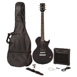 ENCORE E90 Guitarra Eléctrica Pack - Gloss Black