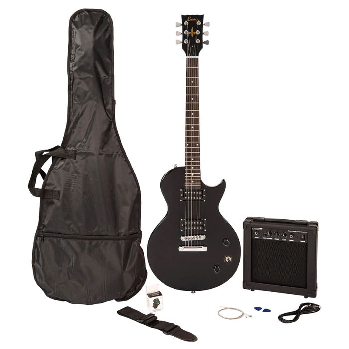 ENCORE E90 Guitarra Eléctrica Pack - Gloss Black