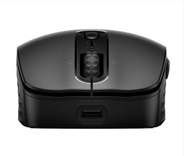 HP Ratón Inalámbrico Recargable 690 - Negro, Conexión Bluetooth, Hasta 4 Meses Batería, Carga USB-C, 4000 PPP, 7 Botones, Para Windows, macOS, ChromeOS